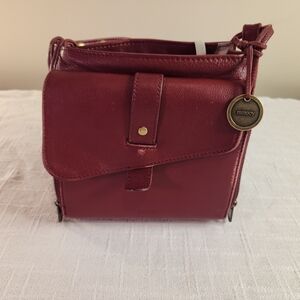Minooy Deep Red Crossbody Bag